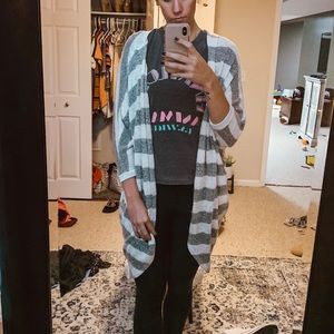 Striped Knit Cardigan